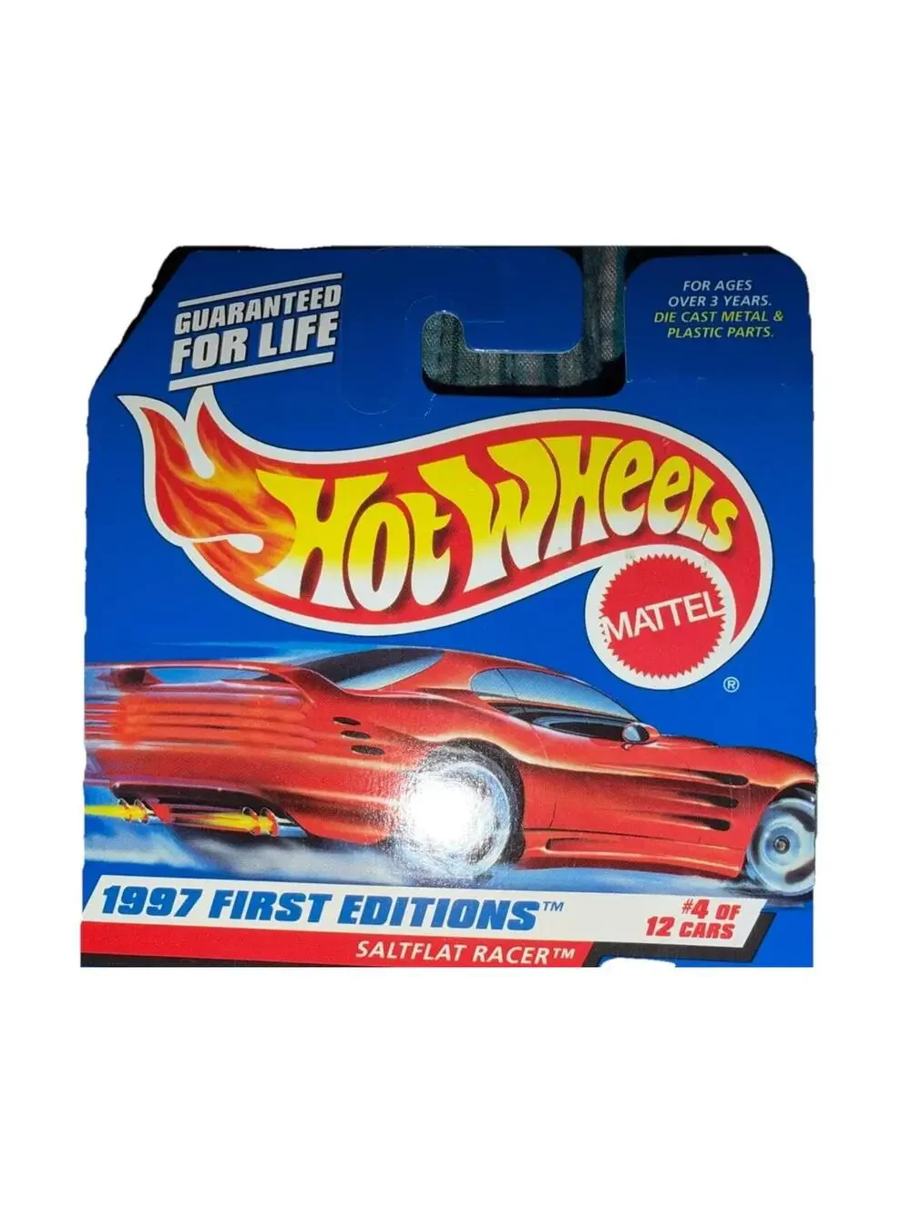 Hot Wheels Saltflat Racer #520 First Editions 4 of 12 Red Die-Cast Car 1997